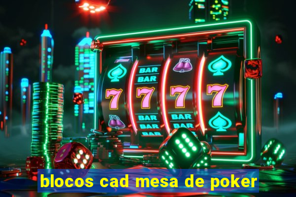 blocos cad mesa de poker